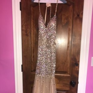 Jovani Gold Prom Dress (Size 2)